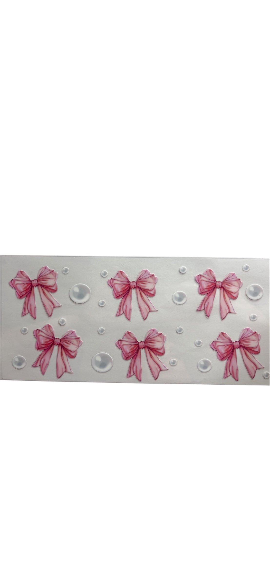 Pink bows and pearls