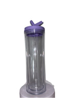 24oz flip straw snowglobe