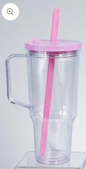 30oz boba handle snowglobe