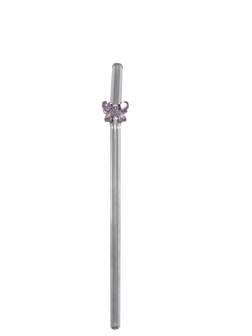 Glass bow straw