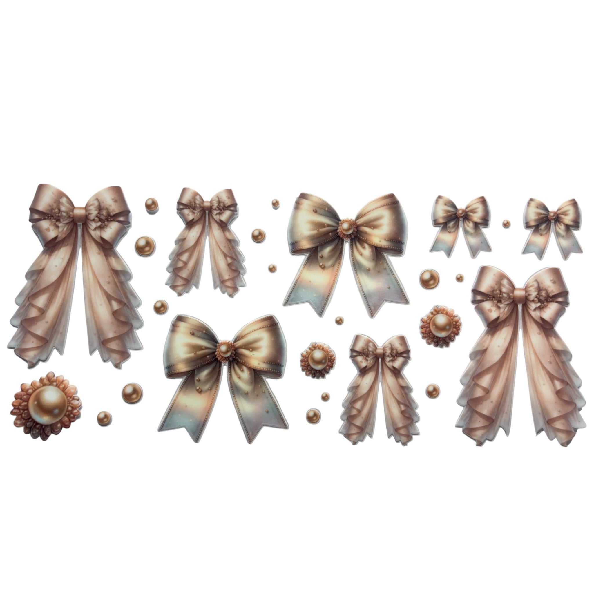 Beige bows