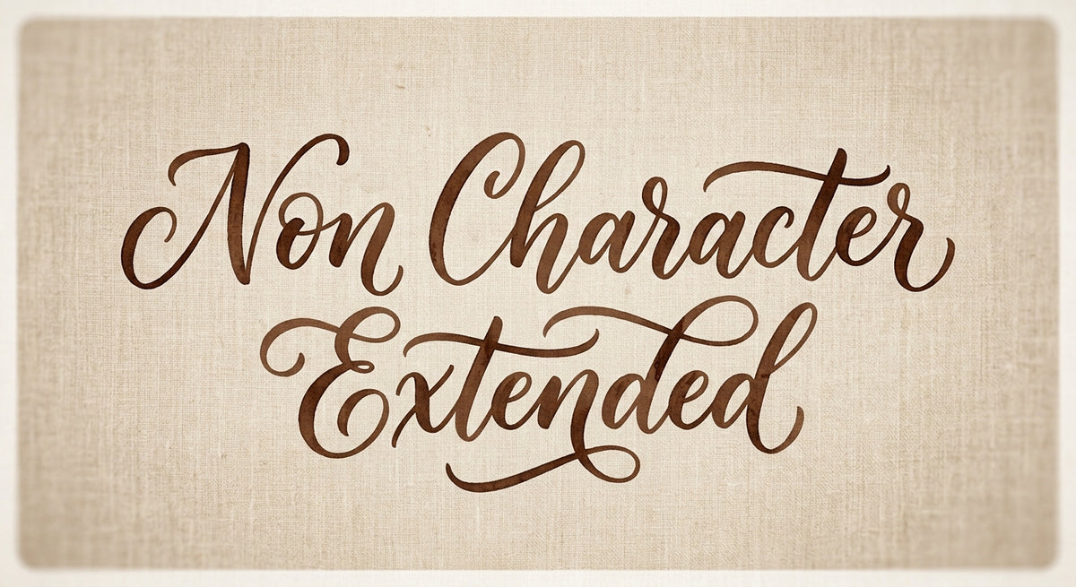 Non character extended