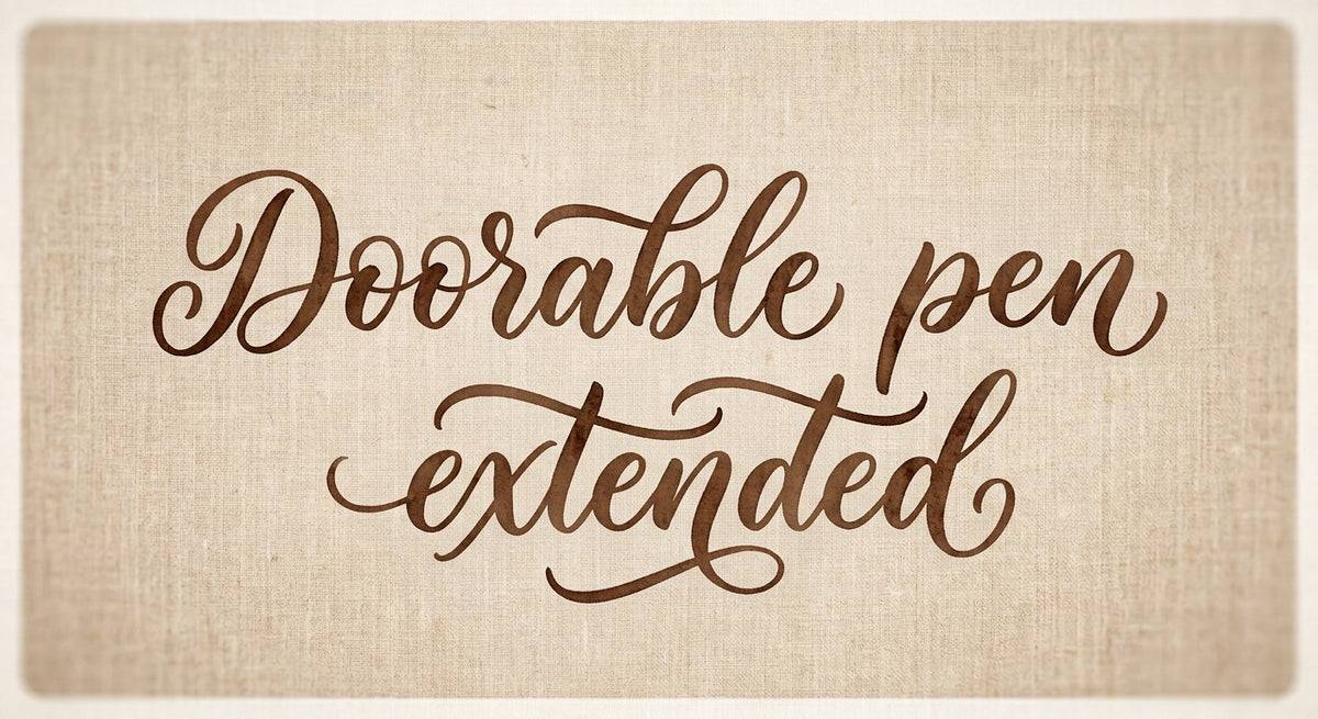 Doorable pen extended