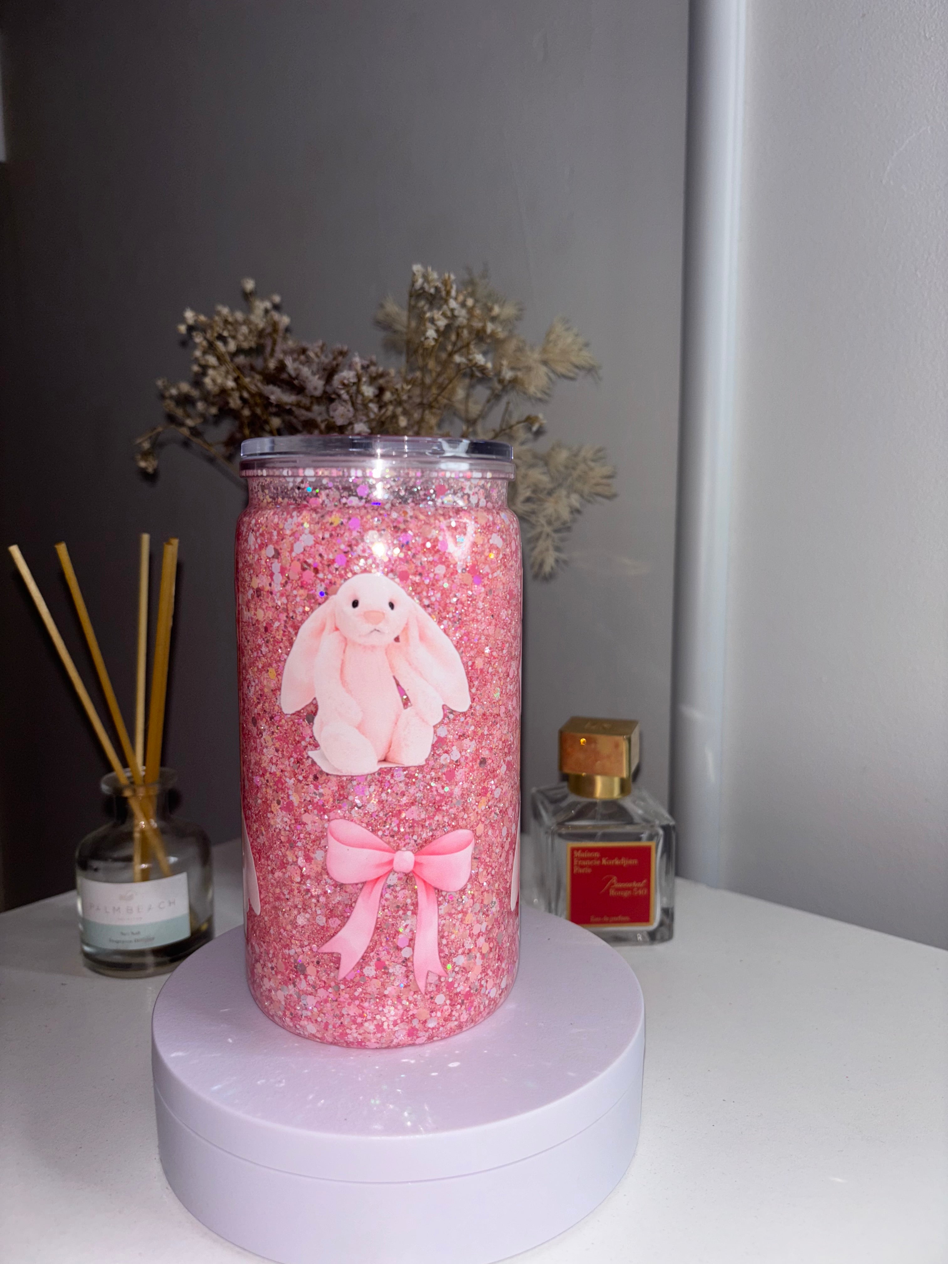16OZ pre made pink jellycat wrap