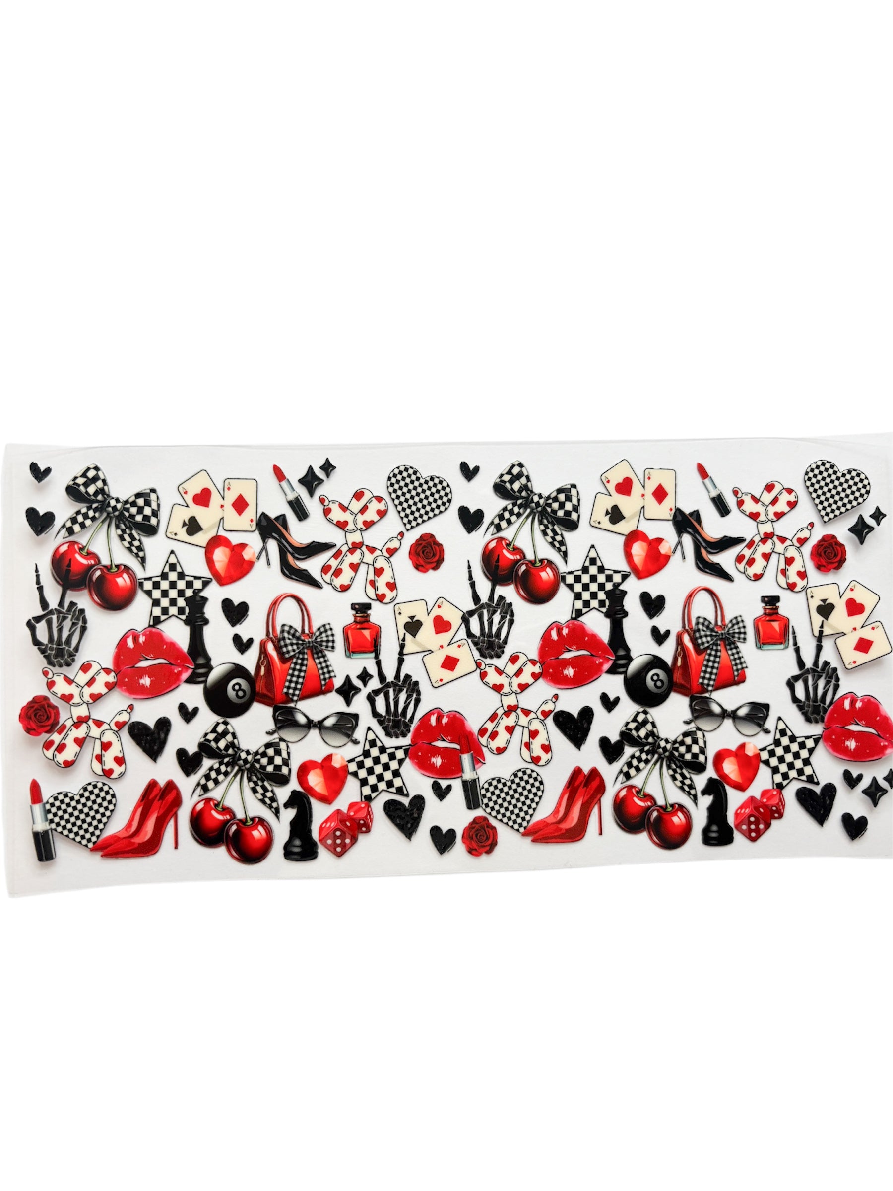 Red mix 16oz UV DTF wrap