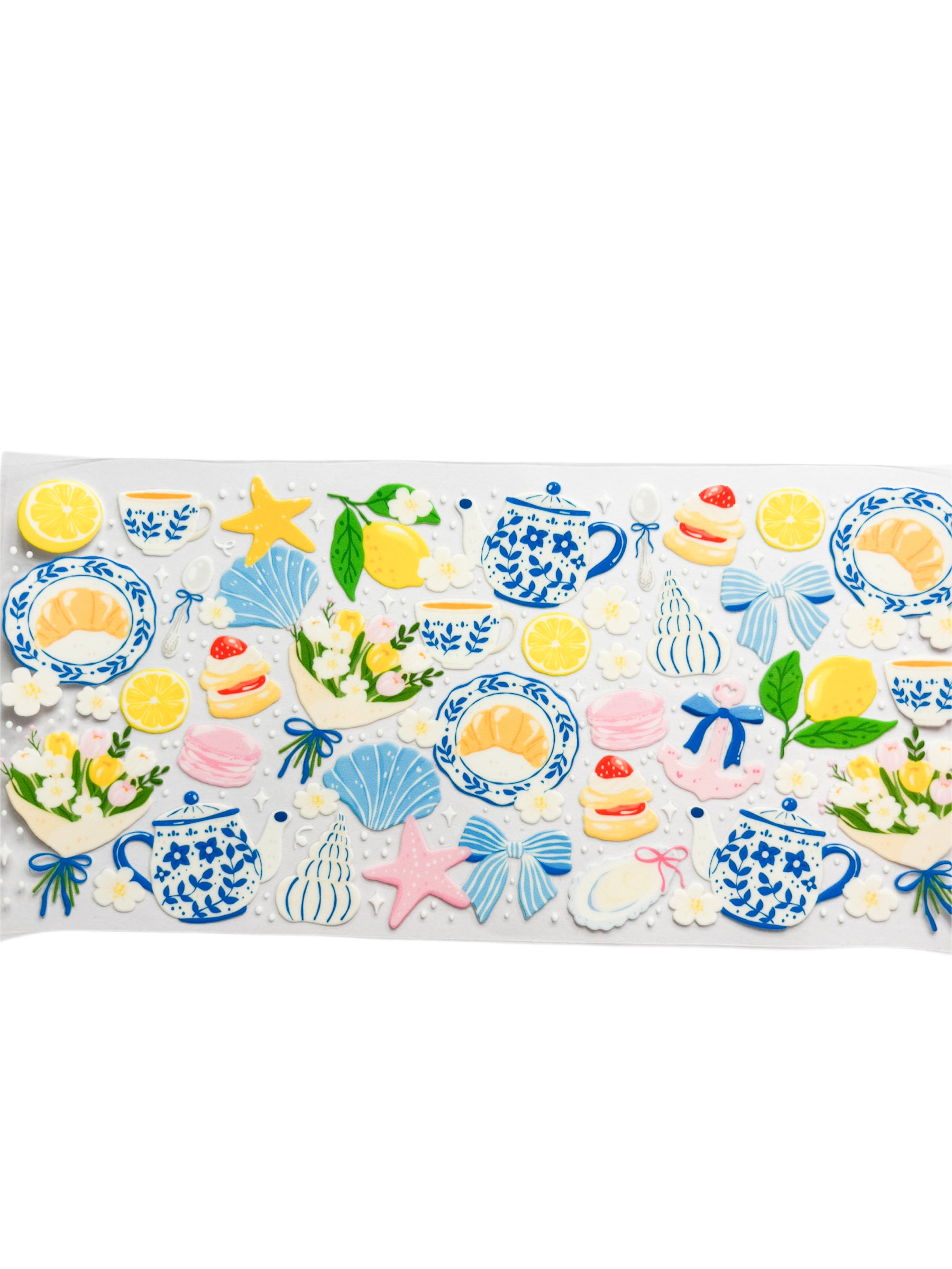 Tea and sweets 16oz UV DTF wrap
