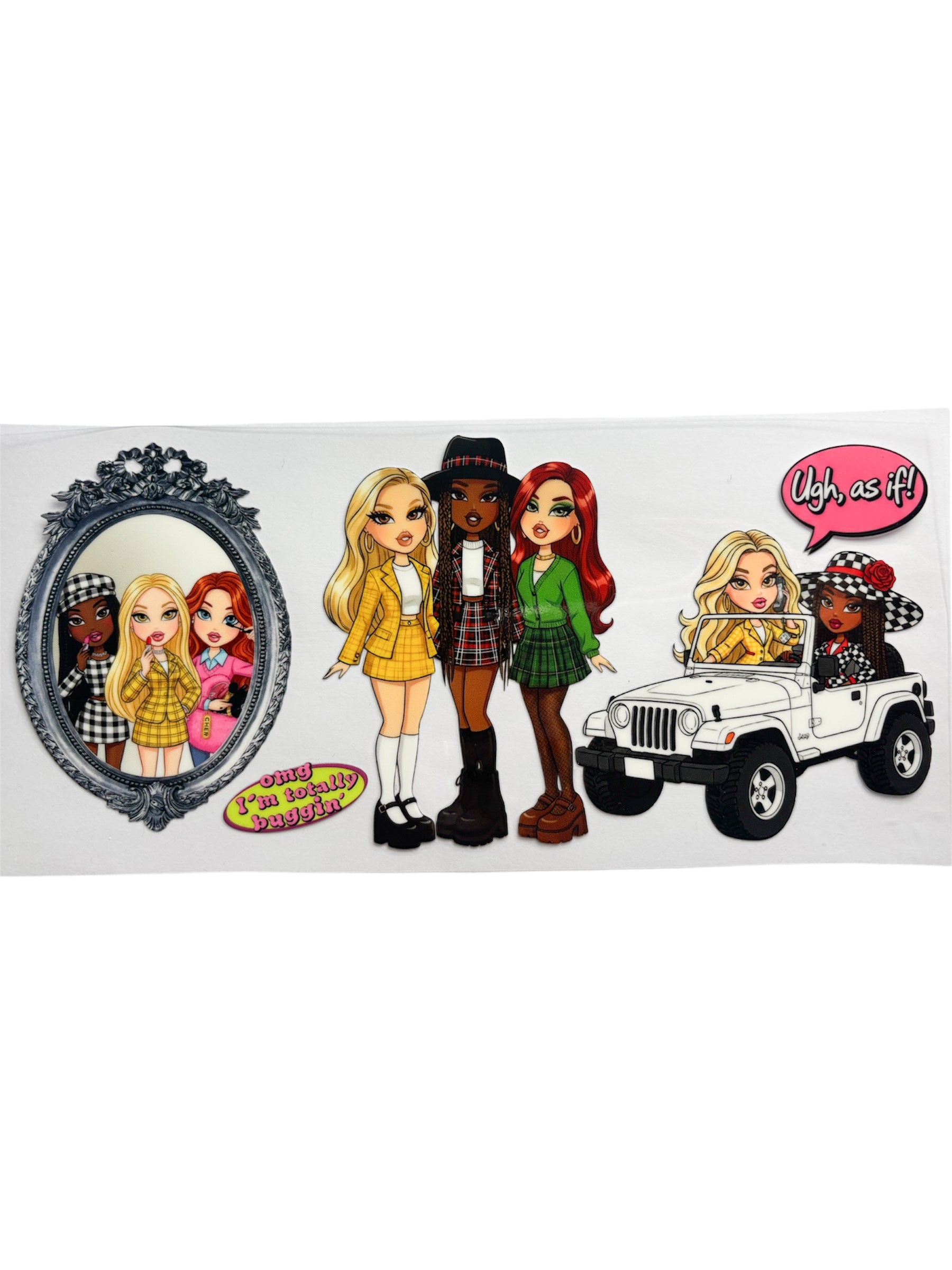 Bratz clueless 16oz UV DTF wrap