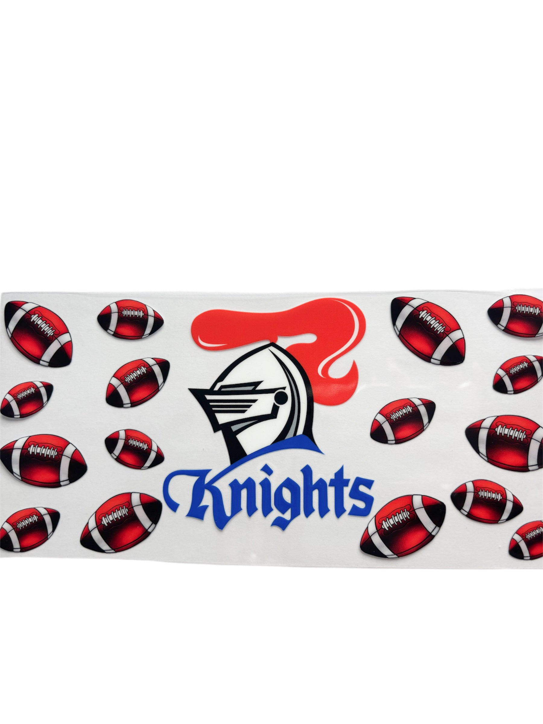 Knights NRL 16oz UV DTF wrap