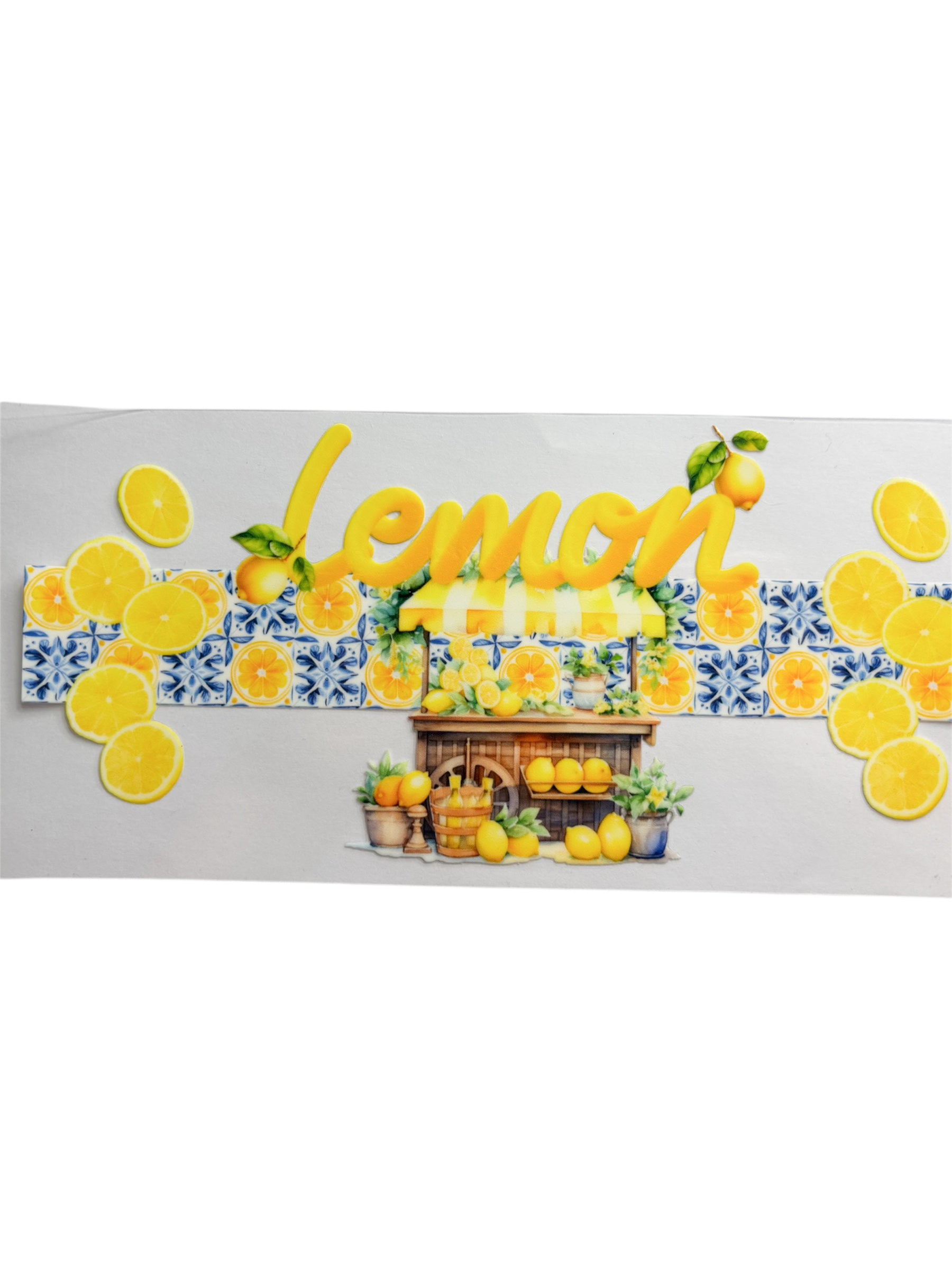 Lemon 16oz UV DTF wrap