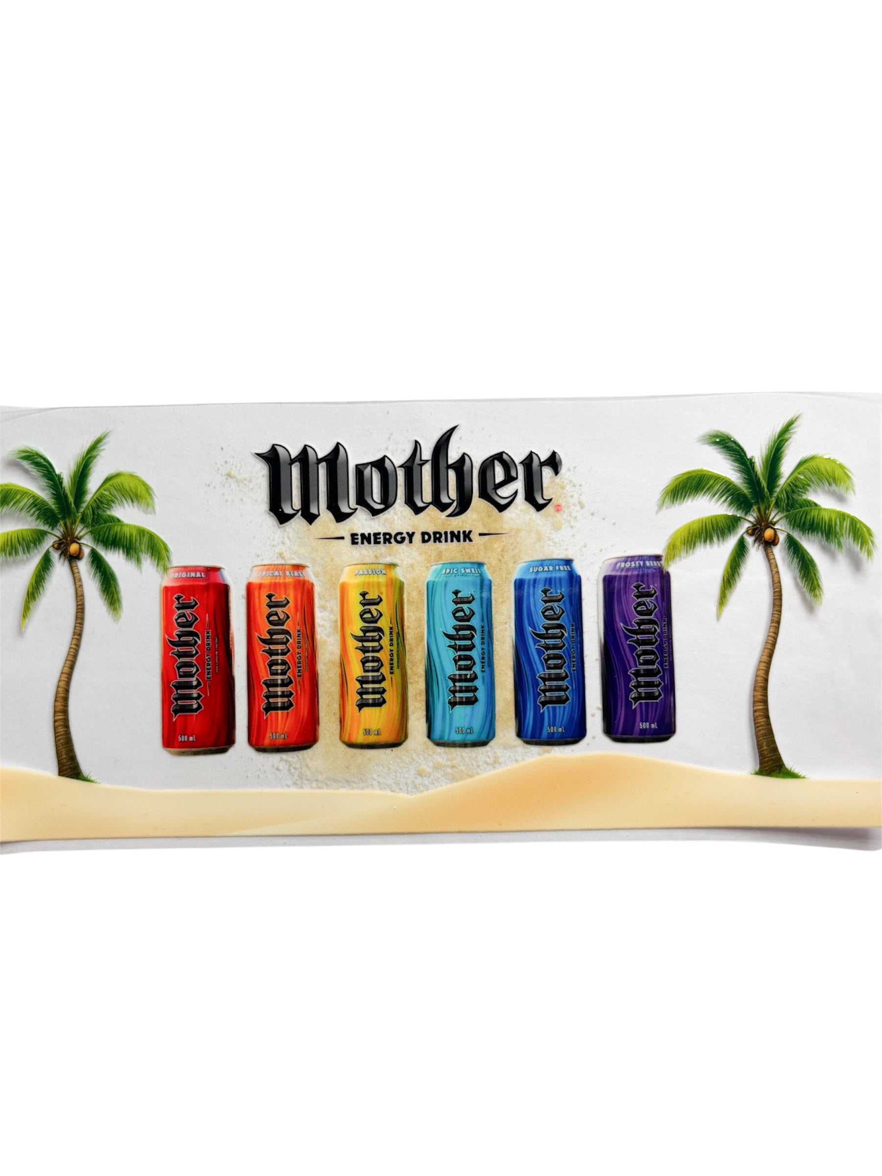 Mother energy drink 16oz UV DTF wrap