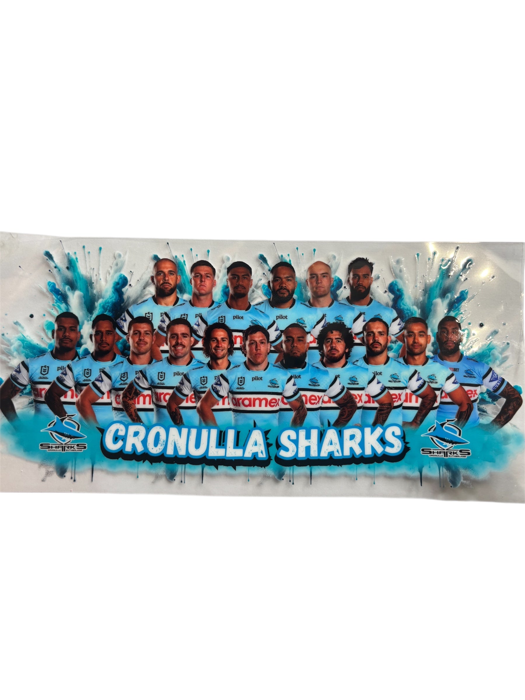 Cronulla sharks whole team wrap