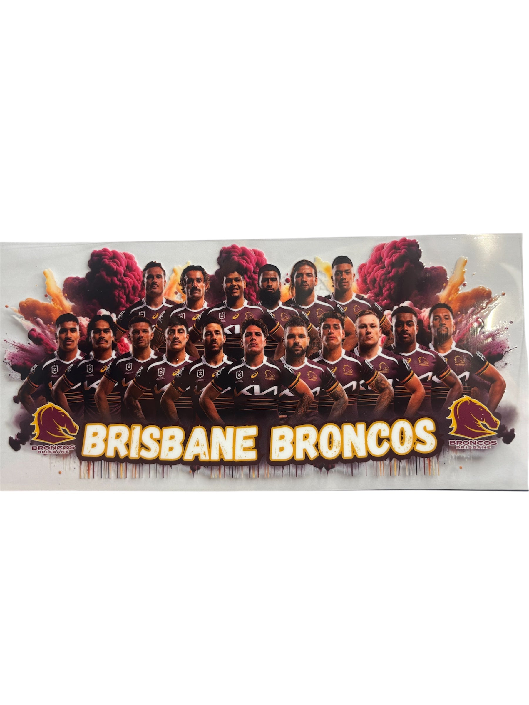 Brisbane broncos whole team wrap