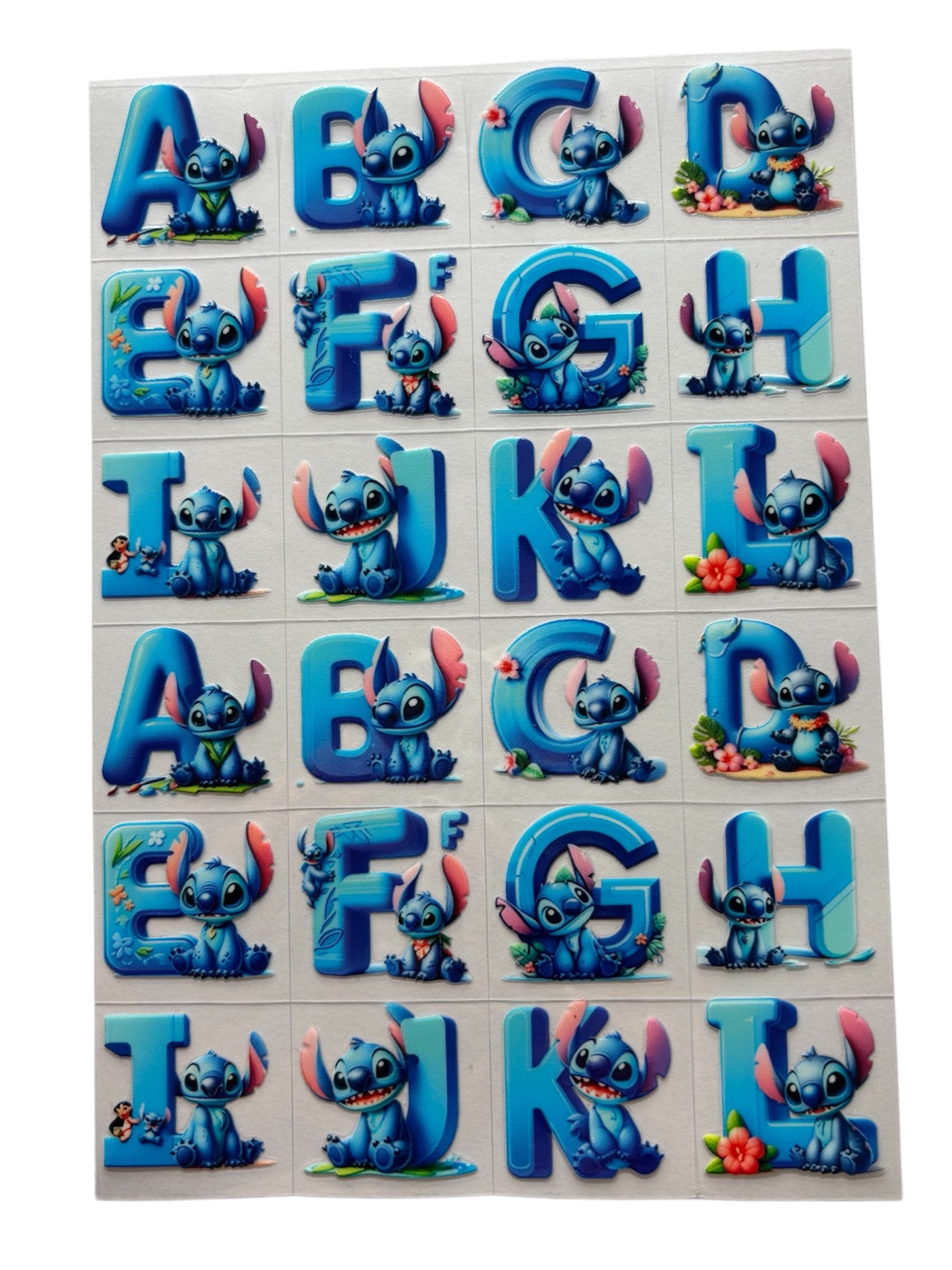 personalised names stitch write name or initials in order note