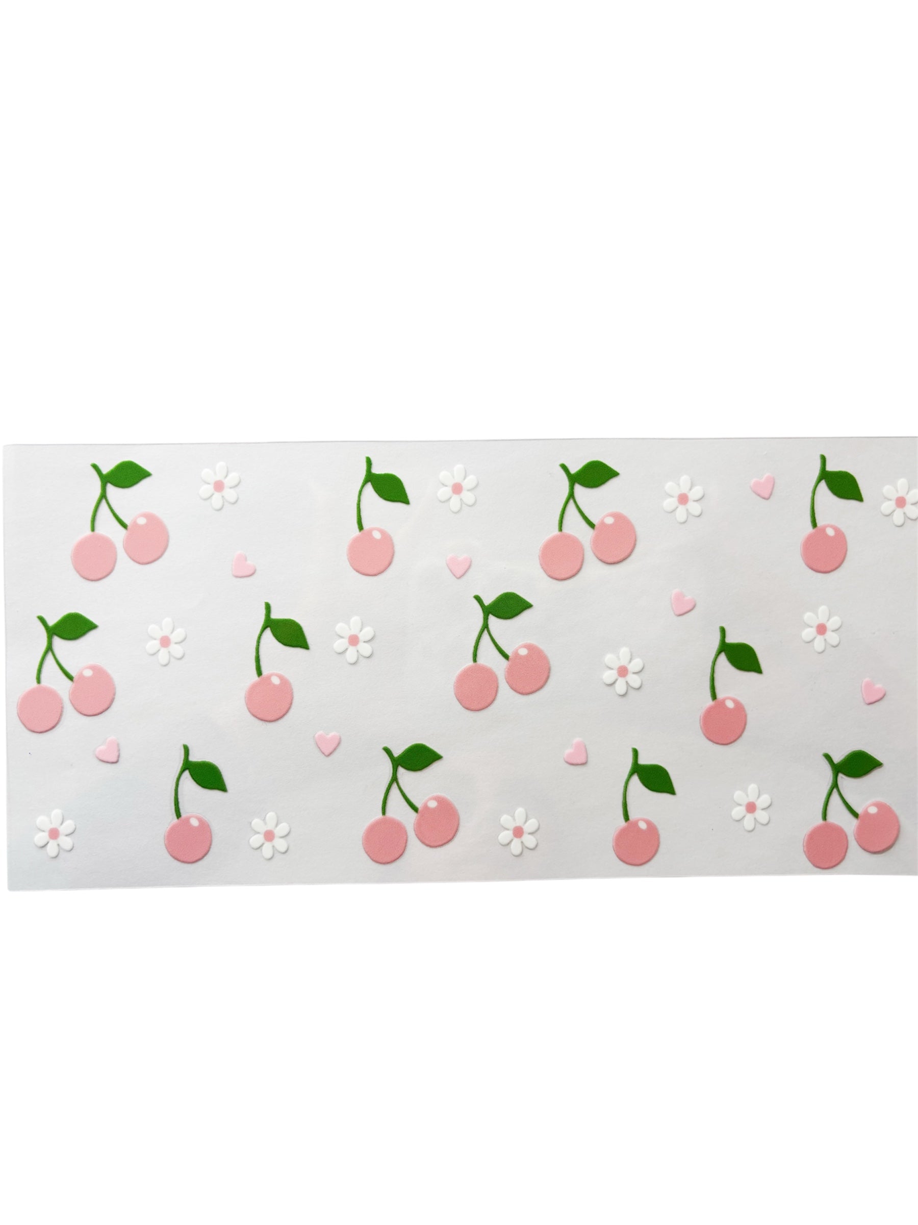cherries and bows pink