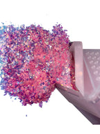 fluffy pink 4OZ 125g square shaker