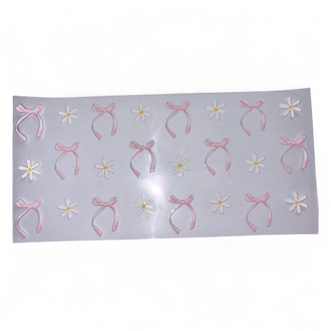 Pink bows with daisies #2
